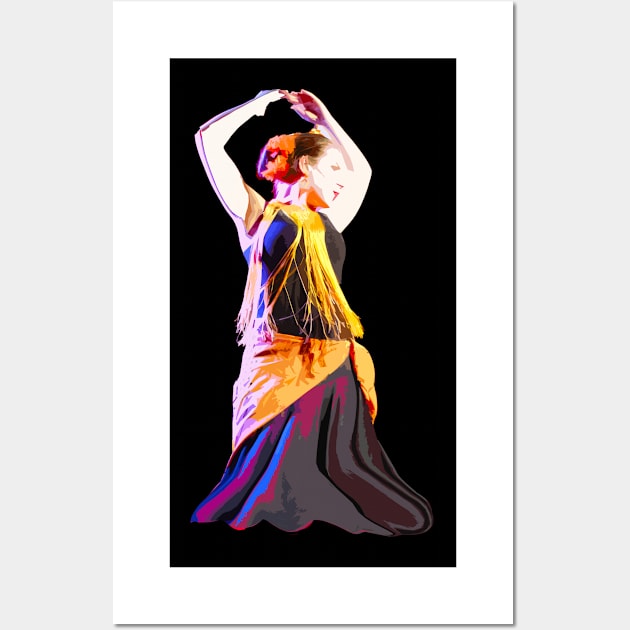 flamenco dancer Wall Art by rickylabellevie